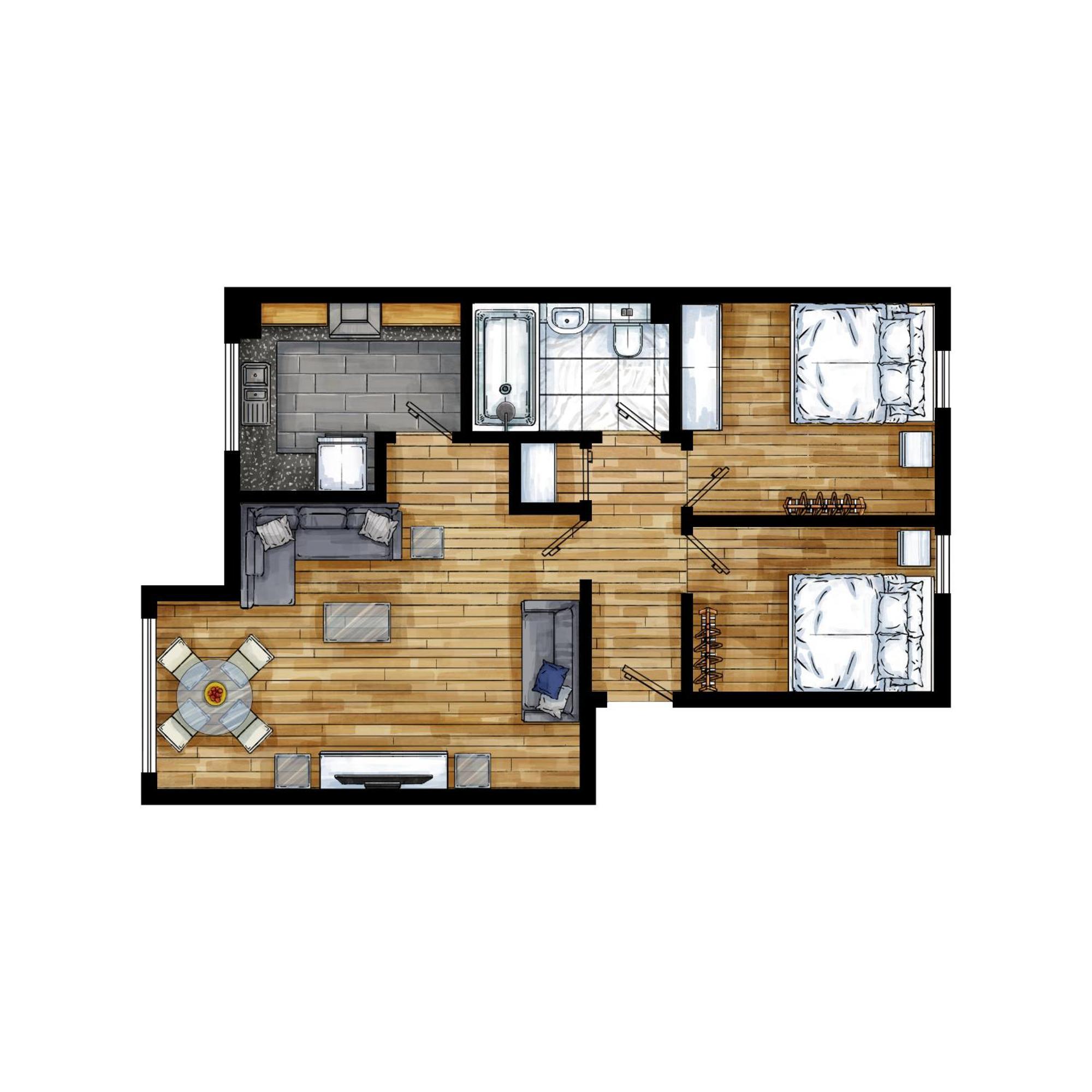 2-br Oasis In Woolwich * Лондон